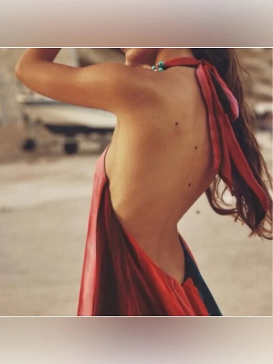 Zara Women Multicolor Beaded Halter Dress, beach summer vacation dress - Picture 4 of 9